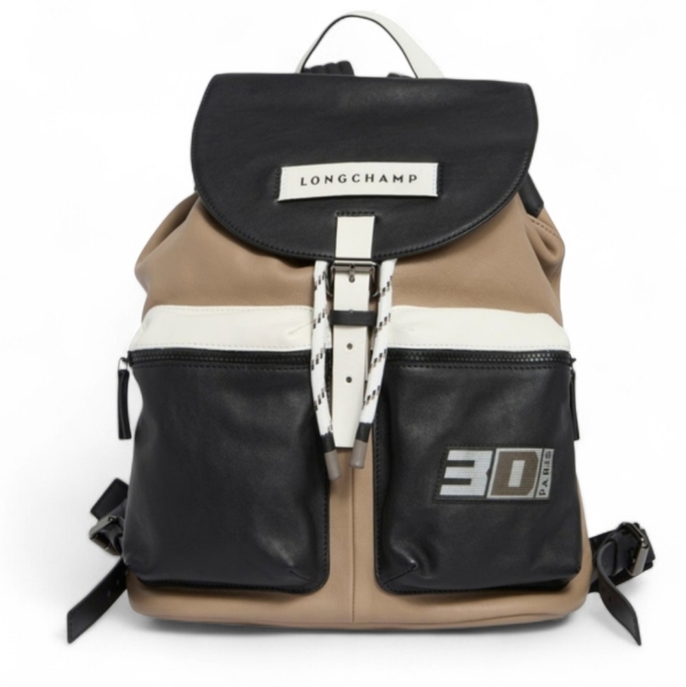 Men's Longchamp Newest Edition Leather Quality Men Backpack